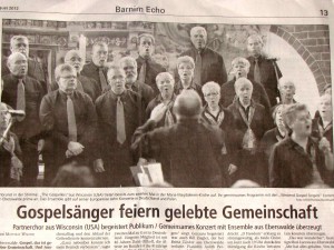 German newspaper article