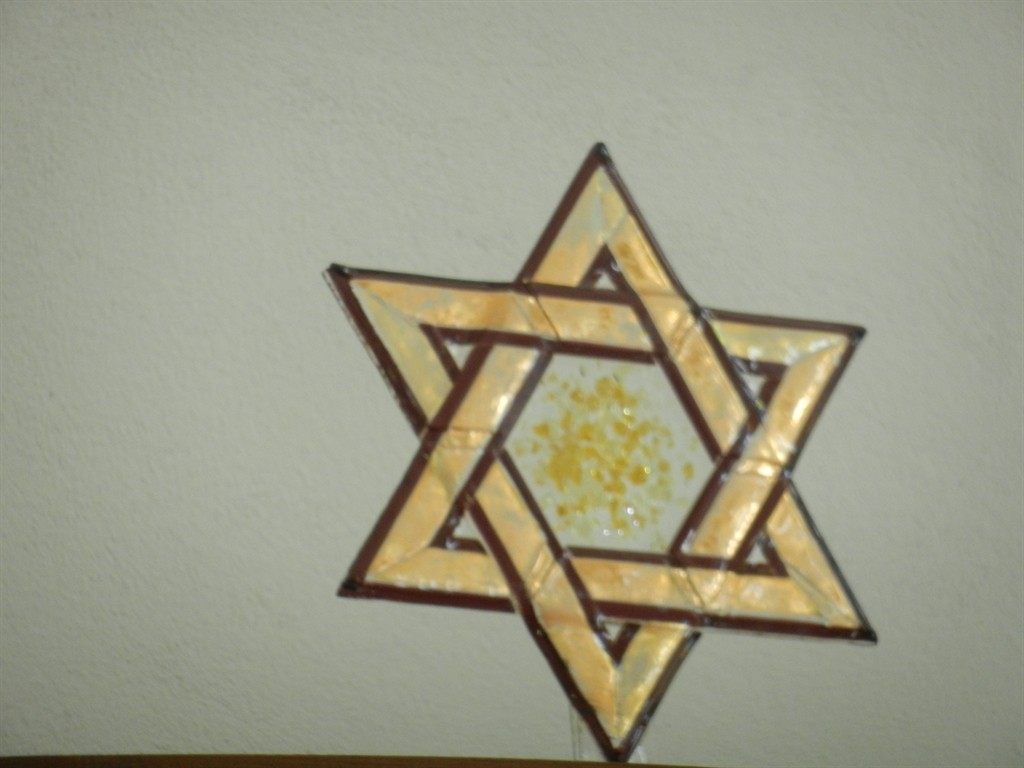 Star of David at the first Synagogue established after WWII